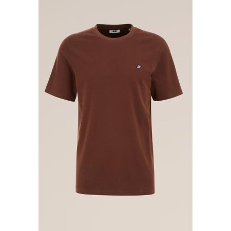 Fundamentals heren T-shirt - Slim Fit - Lichtbruin - Katoen - Maat: XXXL