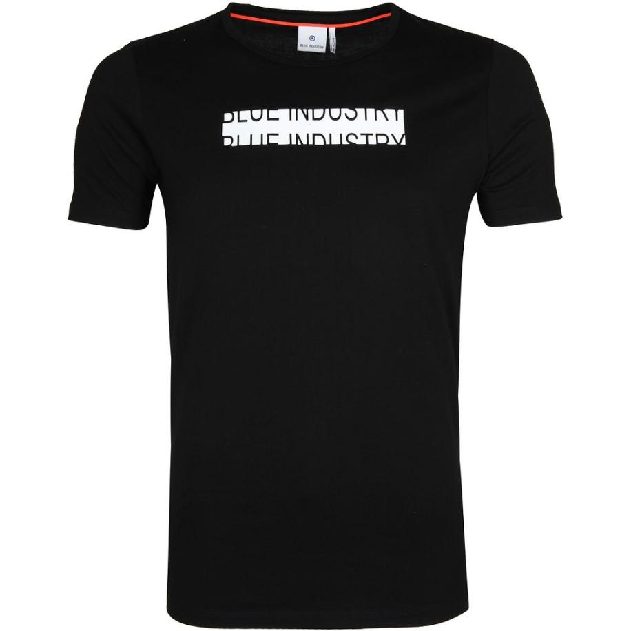 Blue Industry T-Shirt Logo Zwart Zwart