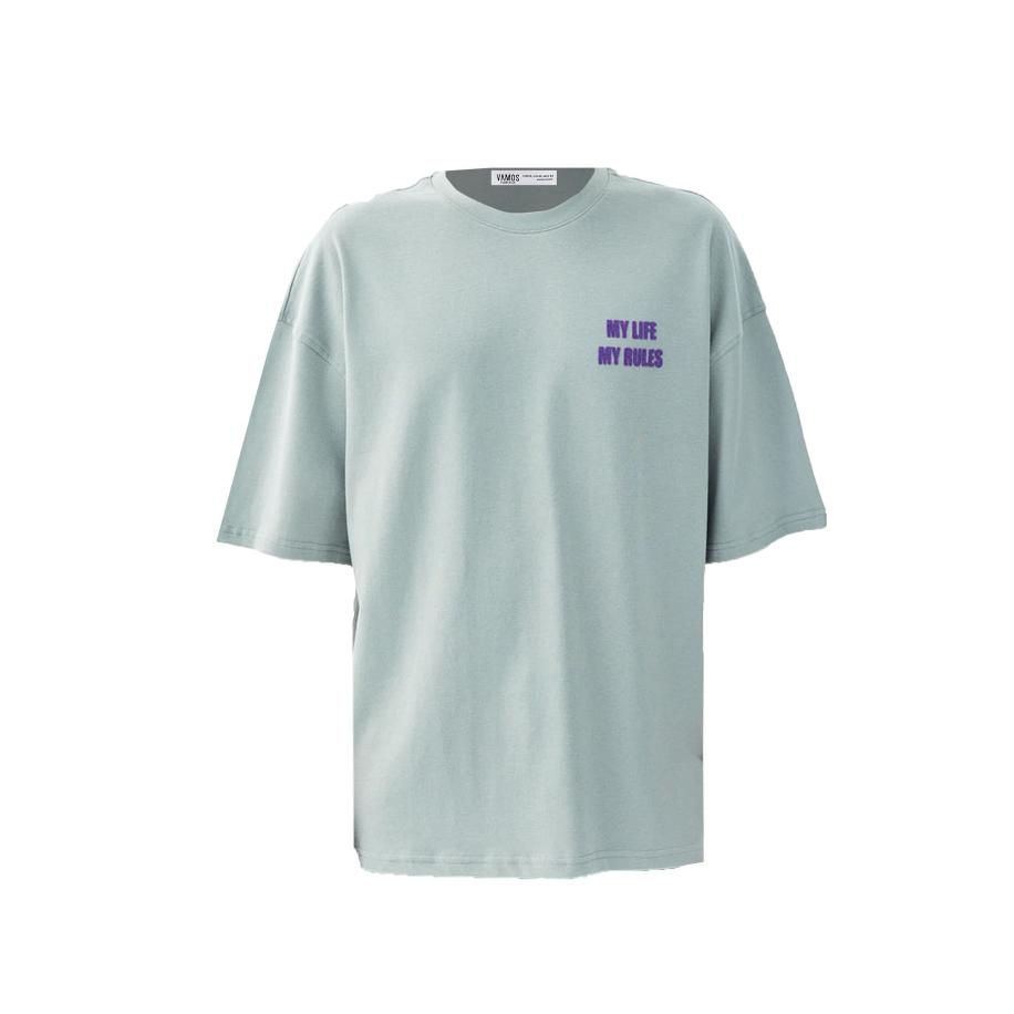 VAMOS CLO Shirt grijs / lila Grijs