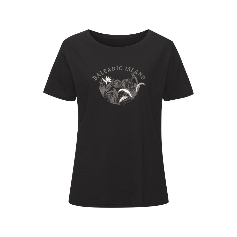 VIVANCE VIVANCE Shirt antraciet / zwart / wit -