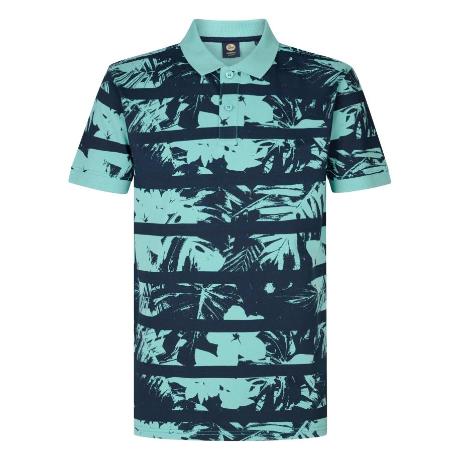 Petrol Industries Petrol Industries Shirt navy / jade groen -