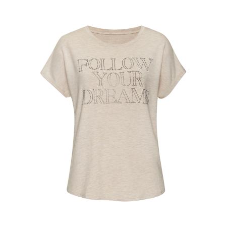 Lascana LASCANA Shirt beige gemêleerd / zilver