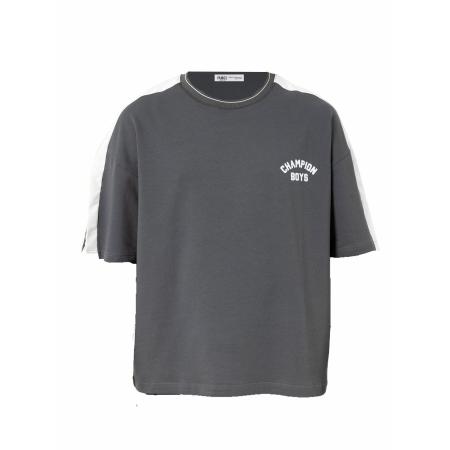 VAMOS CLO VAMOS CLO Shirt grijs / wit