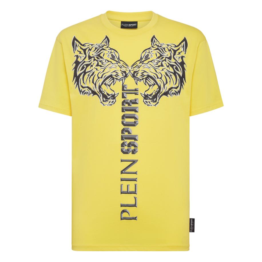 Plein Sport Plein Sport Shirt Tiger geel / zwart -