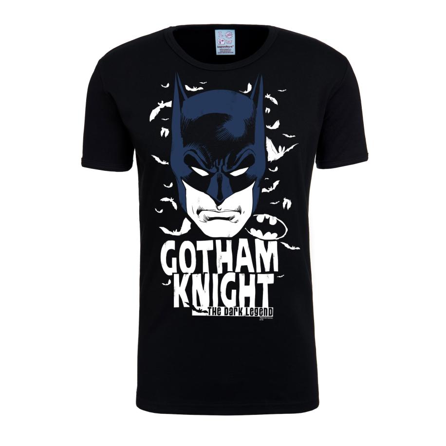 LOGOSHIRT Shirt Batman - Gotham Knight zwart Zwart