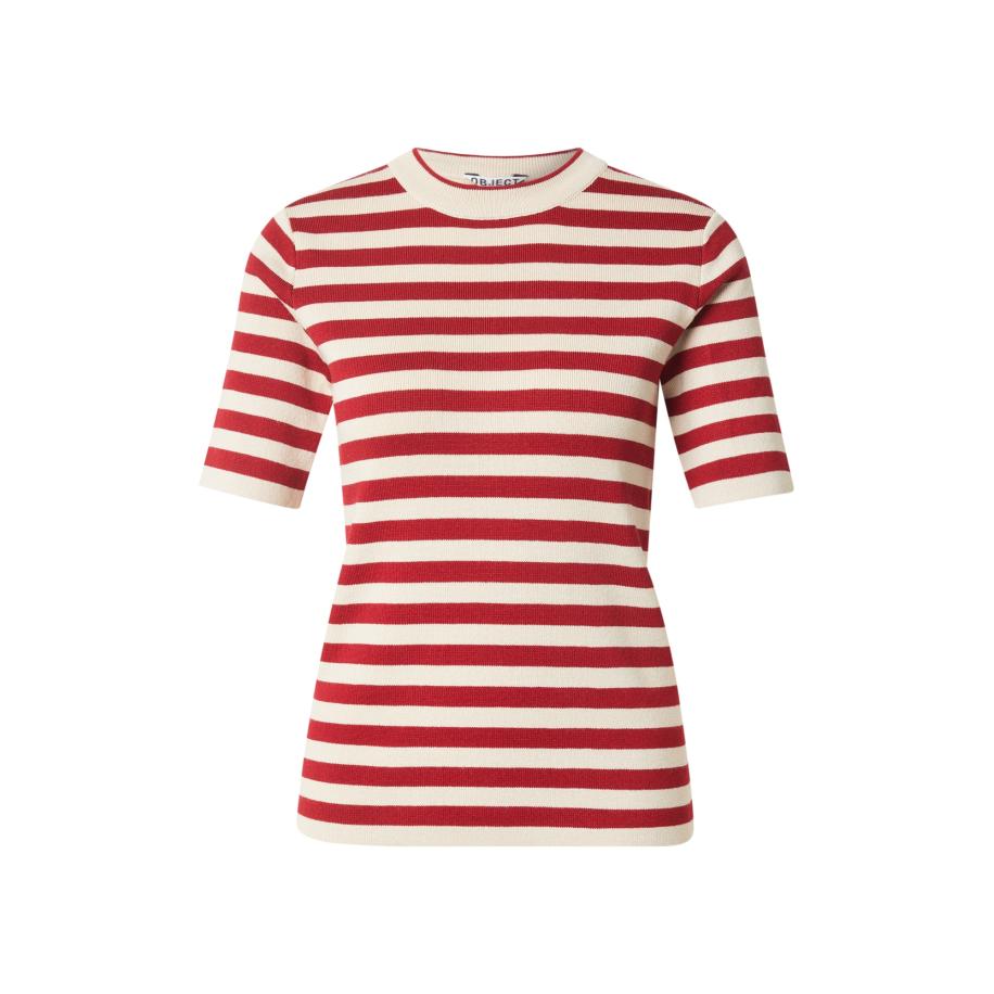 Object OBJECT Shirt OBJEster ecru / robijnrood -