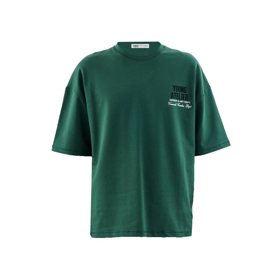 VAMOS CLO Shirt groen / zwart / wit Groen