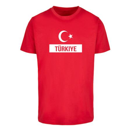 Merchcode Merchcode Shirt Football - Turkey rood / wit