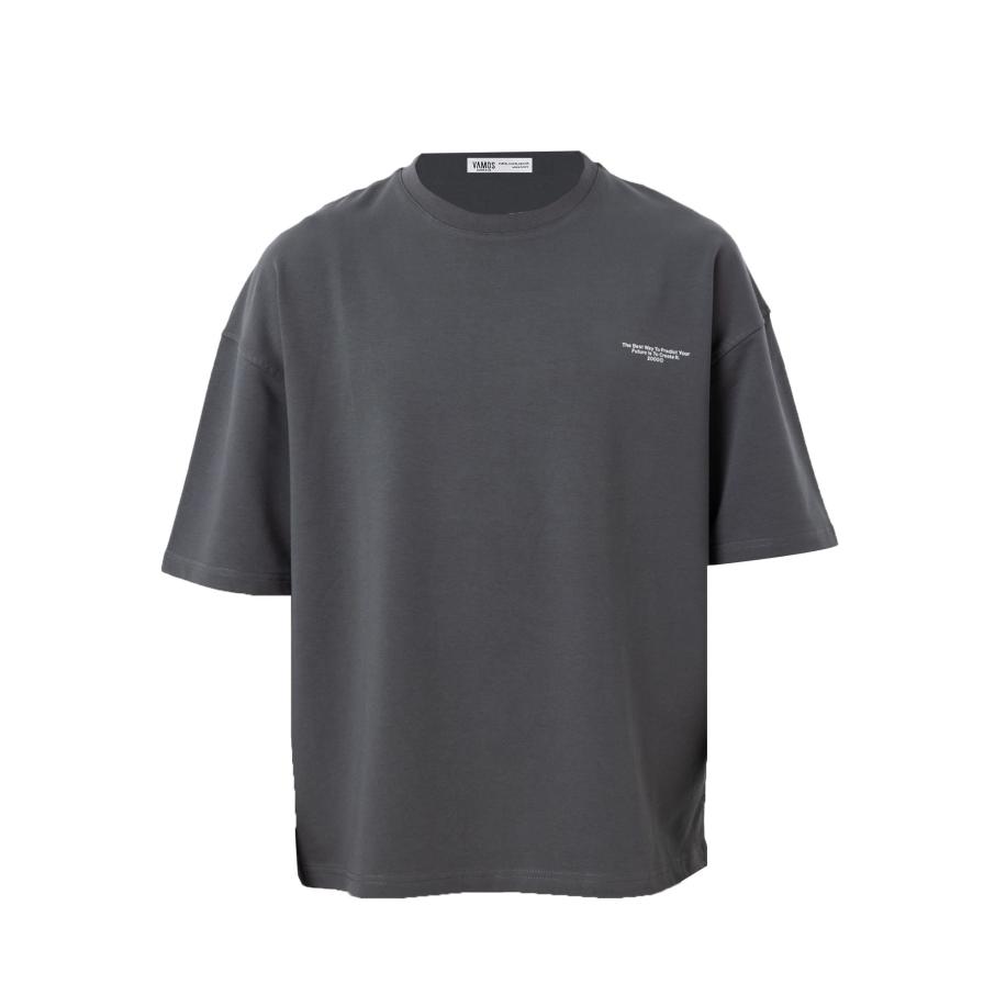 VAMOS CLO Shirt grijs / wit Grijs