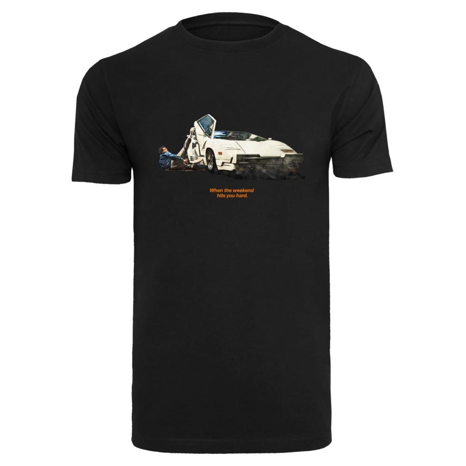 mister tee Mister Tee Shirt Weekend Wolf donkerblauw / lichtgrijs / zwart -