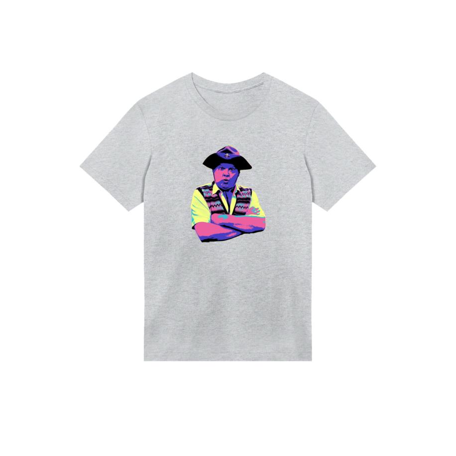 F4NT4STIC F4NT4STIC Shirt lichtgeel / grijs gemêleerd / violetblauw / pink -