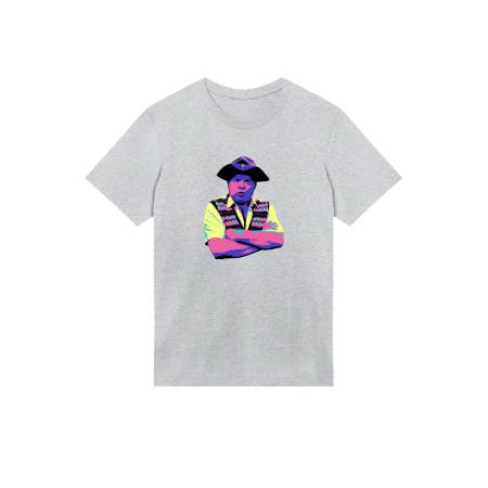 F4NT4STIC F4NT4STIC Shirt lichtgeel / grijs gemêleerd / violetblauw / pink