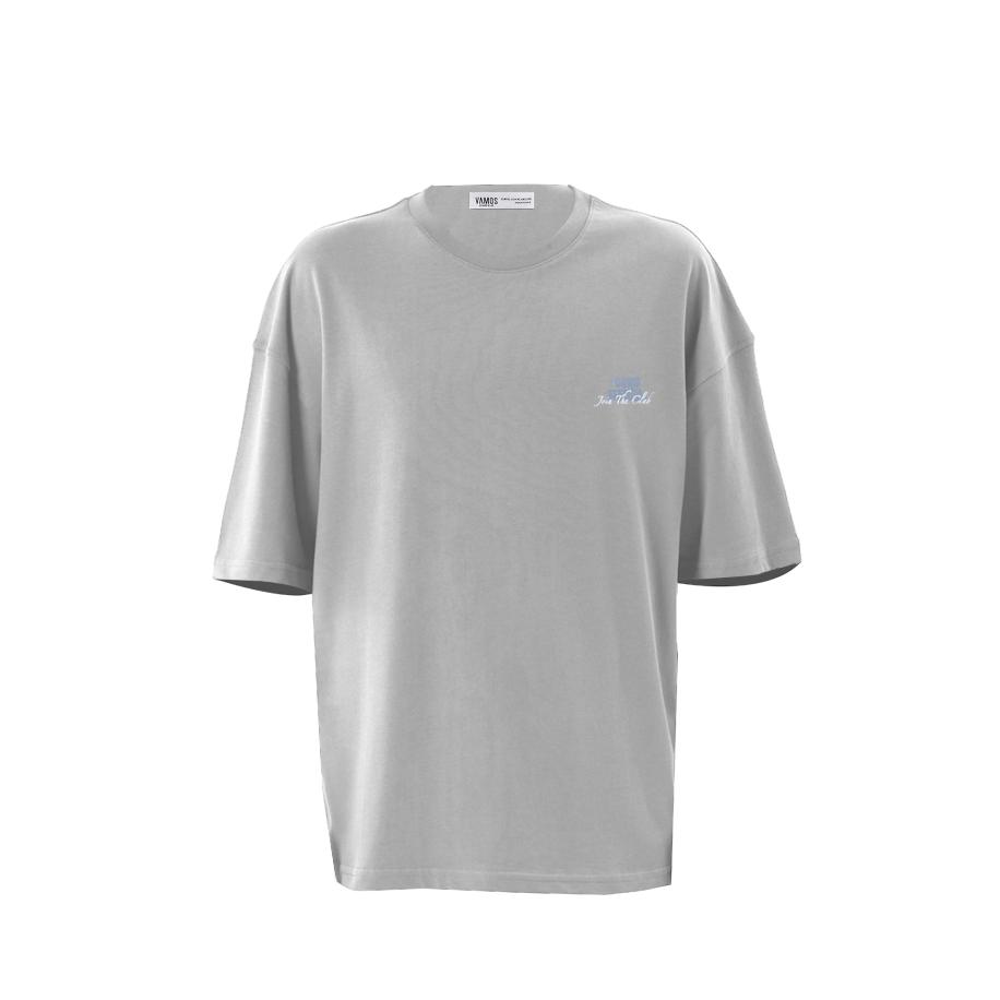 VAMOS CLO Shirt blauw / grijs / wit Grijs