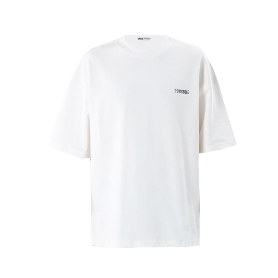 VAMOS CLO Shirt grijs / offwhite Wit