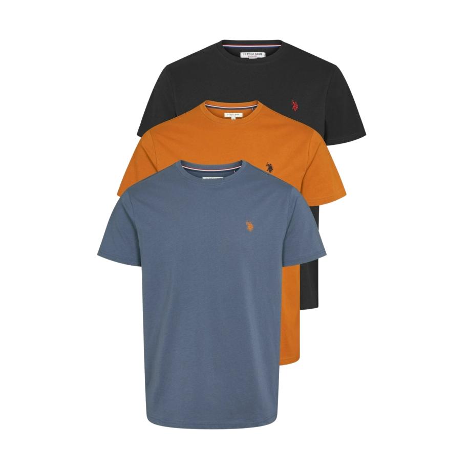 U.S. Polo Assn. U.S. POLO ASSN. Shirt Arjun duifblauw / oranje / zwart -