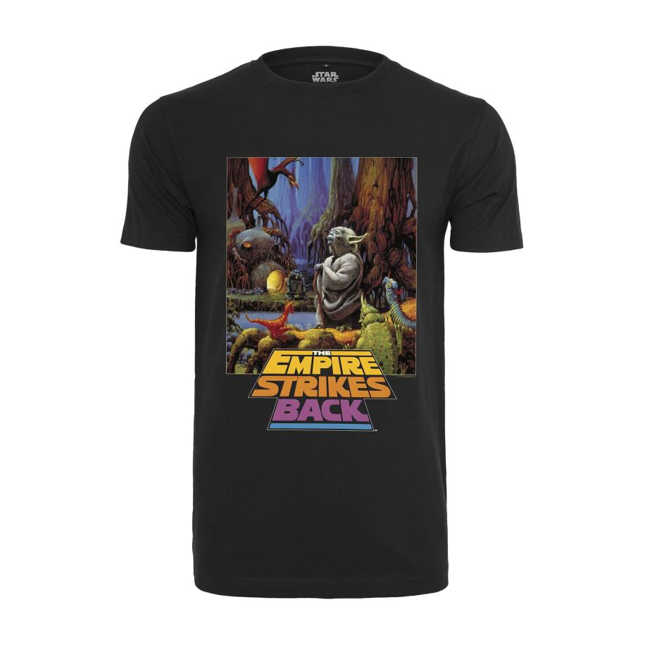 mister tee Mister Tee Shirt Star Wars Yoda Poster gemengde kleuren / zwart -