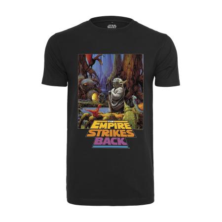 Mister Tee Shirt Star Wars Yoda Poster gemengde kleuren / zwart