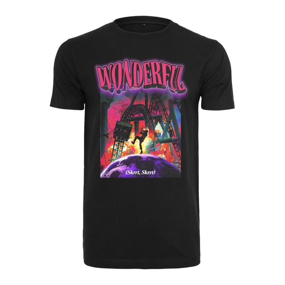 mister tee Mister Tee Shirt Wonderful neongeel / neonlila / neonroze / zwart -