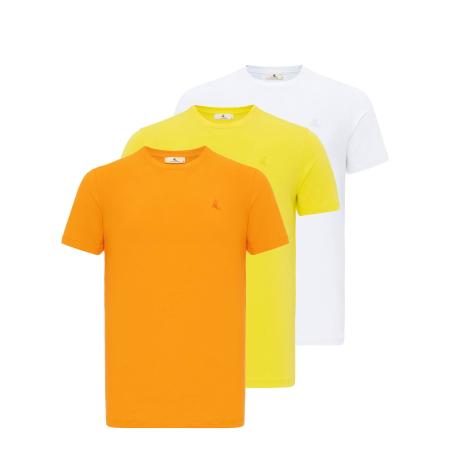 Daniel Hills Daniel Hills Shirt limoen / mandarijn / wit