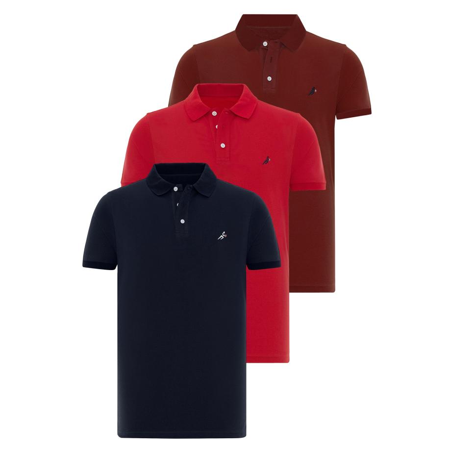 Moxx Paris Moxx Paris Shirt navy / bruin / rood -