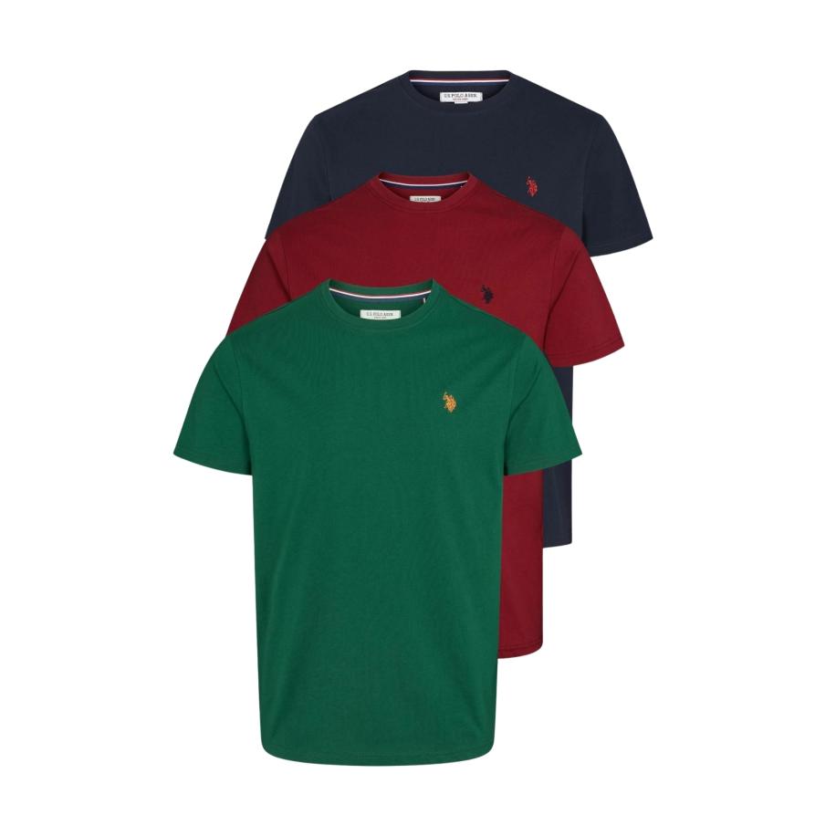 U.S. Polo Assn. U.S. POLO ASSN. Shirt Arjun groen / donkerrood / zwart -