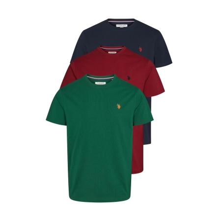 U.S. Polo Assn. U.S. POLO ASSN. Shirt Arjun groen / donkerrood / zwart