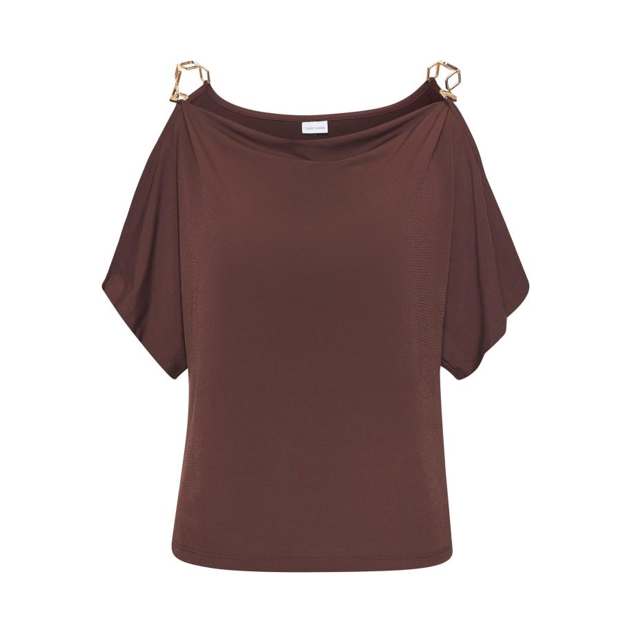 Lascana LASCANA Shirt kastanjebruin -