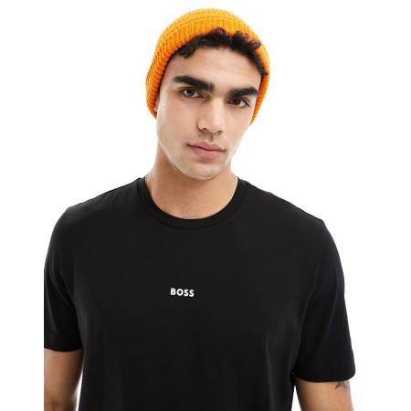 BOSS Orange - TChup - T-shirt met logo in zwart