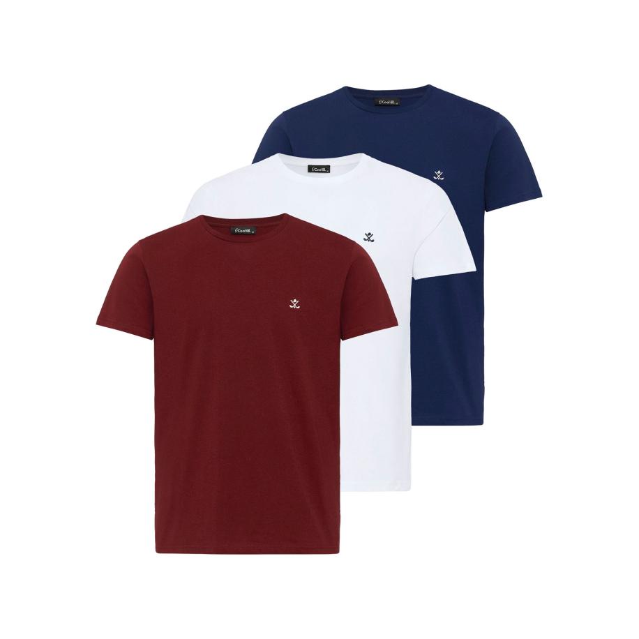 Cool Hill Cool Hill Shirt navy / bordeaux / wit -
