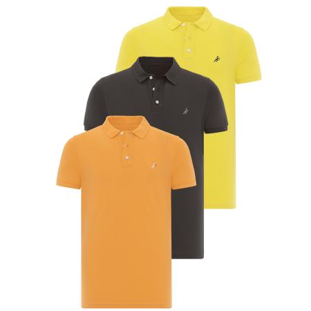 Moxx Paris Moxx Paris Shirt geel / donkergrijs / oranje