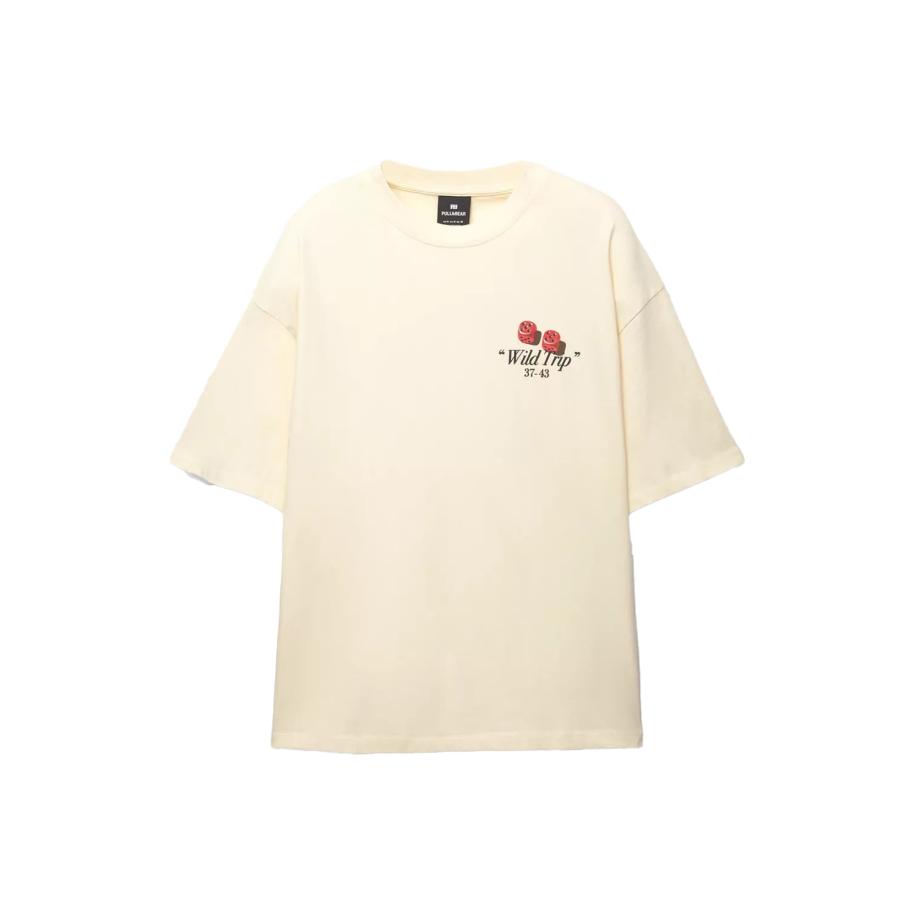Pull&Bear Pull&Bear Shirt FLORIDA aqua / rood / zwart / wit -