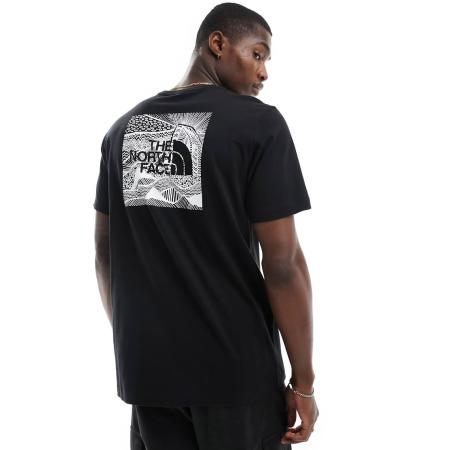 The North Face - Redbox Celebration - T-shirt met print op de rug in zwart