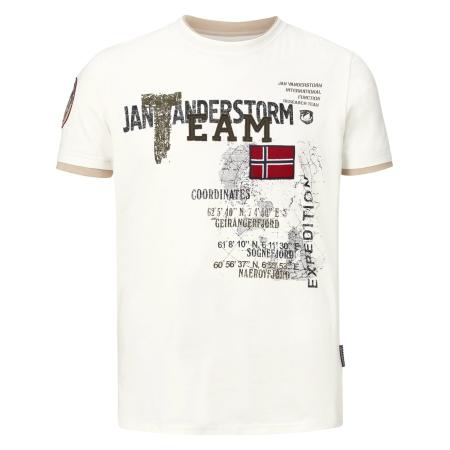 jan vanderstorm Jan Vanderstorm Shirt Sölve rood / zwart / offwhite