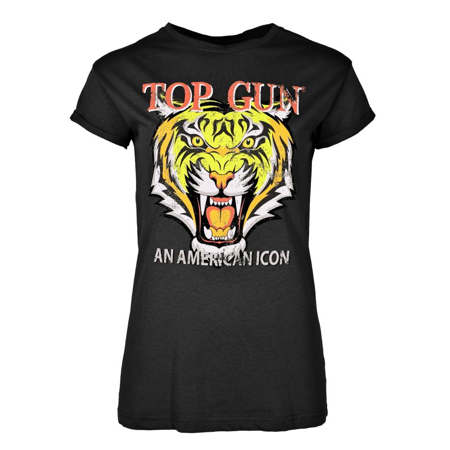 TOP GUN Shirt zwart Zwart