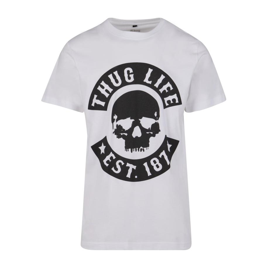 Thug Life Shirt zwart / wit Wit