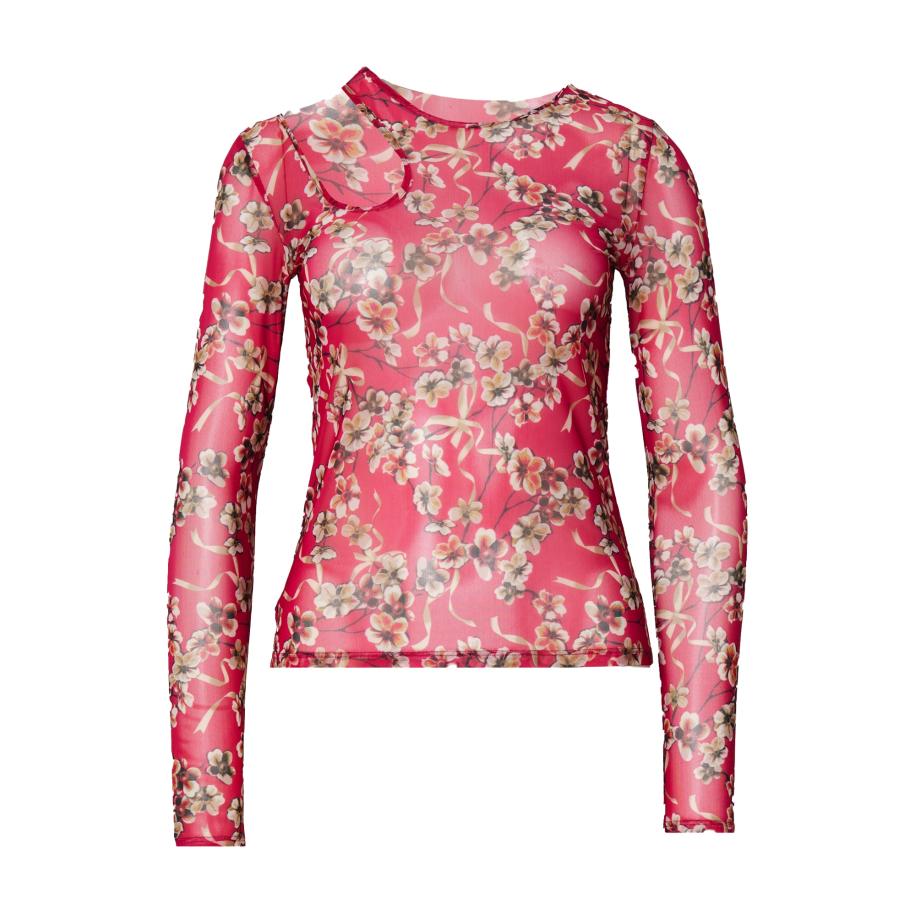 Hugo Boss HUGO Shirt Damecia sand / bruin / pitaja roze / wit -