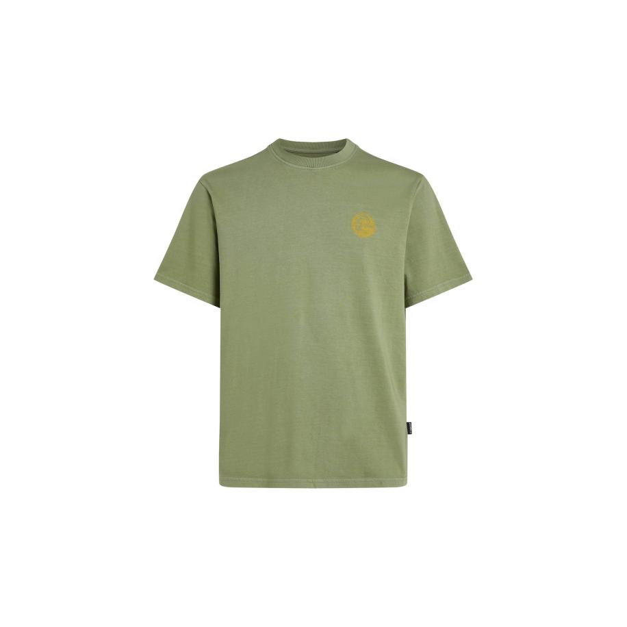 O'Neill ONEILL Shirt geel / olijfgroen / wit -