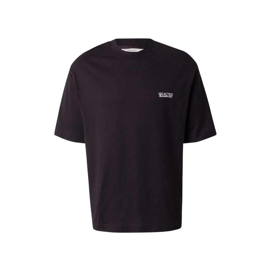 Selected SELECTED Shirt SLHNORMAN zwart / wit -