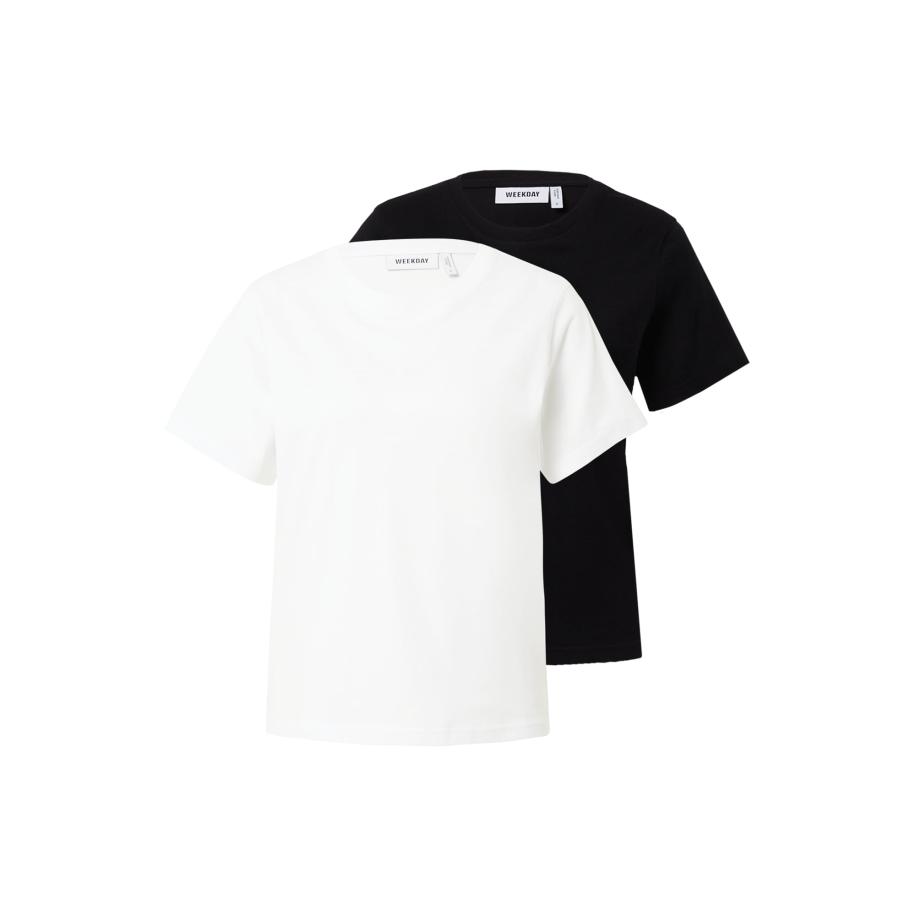 Weekday WEEKDAY Shirt zwart / wit -