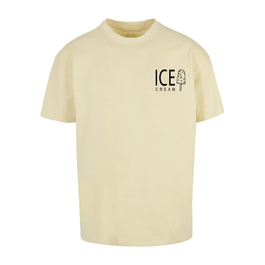 Merchcode Merchcode Shirt Ice Cream geel / zwart -