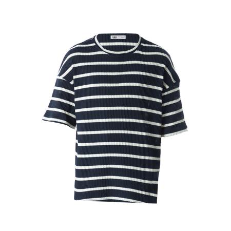 VAMOS CLO Shirt navy / wit