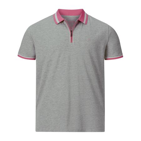Charles Colby Charles Colby Shirt Earl Pat lichtgrijs / pink / wit