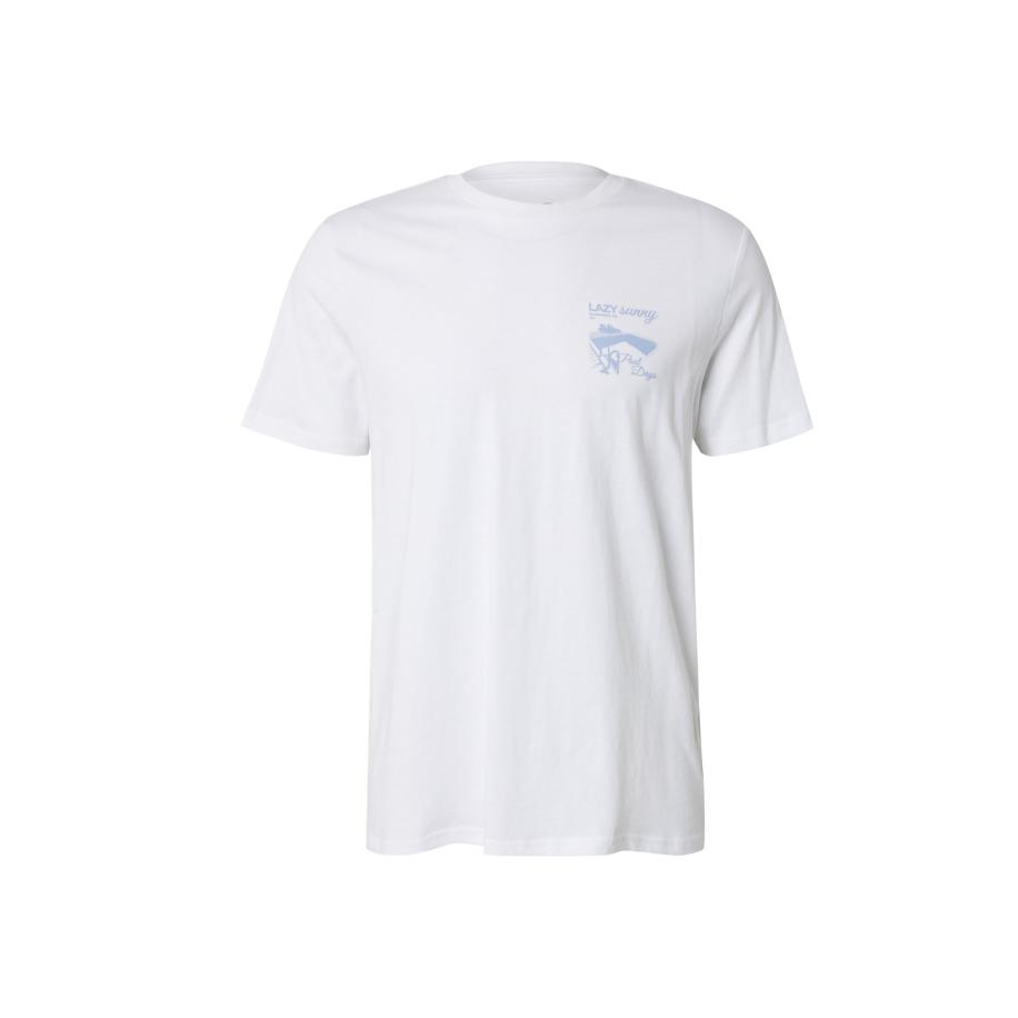 QS QS Shirt lichtblauw / wit -