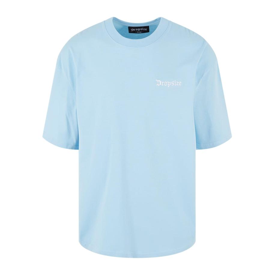 Dropsize Dropsize Shirt Embo lichtblauw / wit -