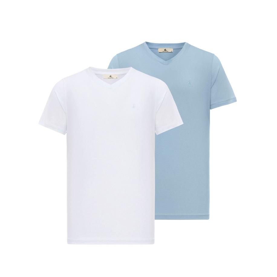 Daniel Hills Daniel Hills Shirt blauw / wit -