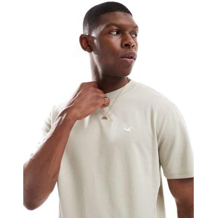 Hollister - Icon - T-shirt met icoonlogo in lichtgroen