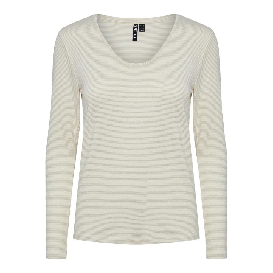 Pieces PIECES Shirt BILLO goud / natuurwit -