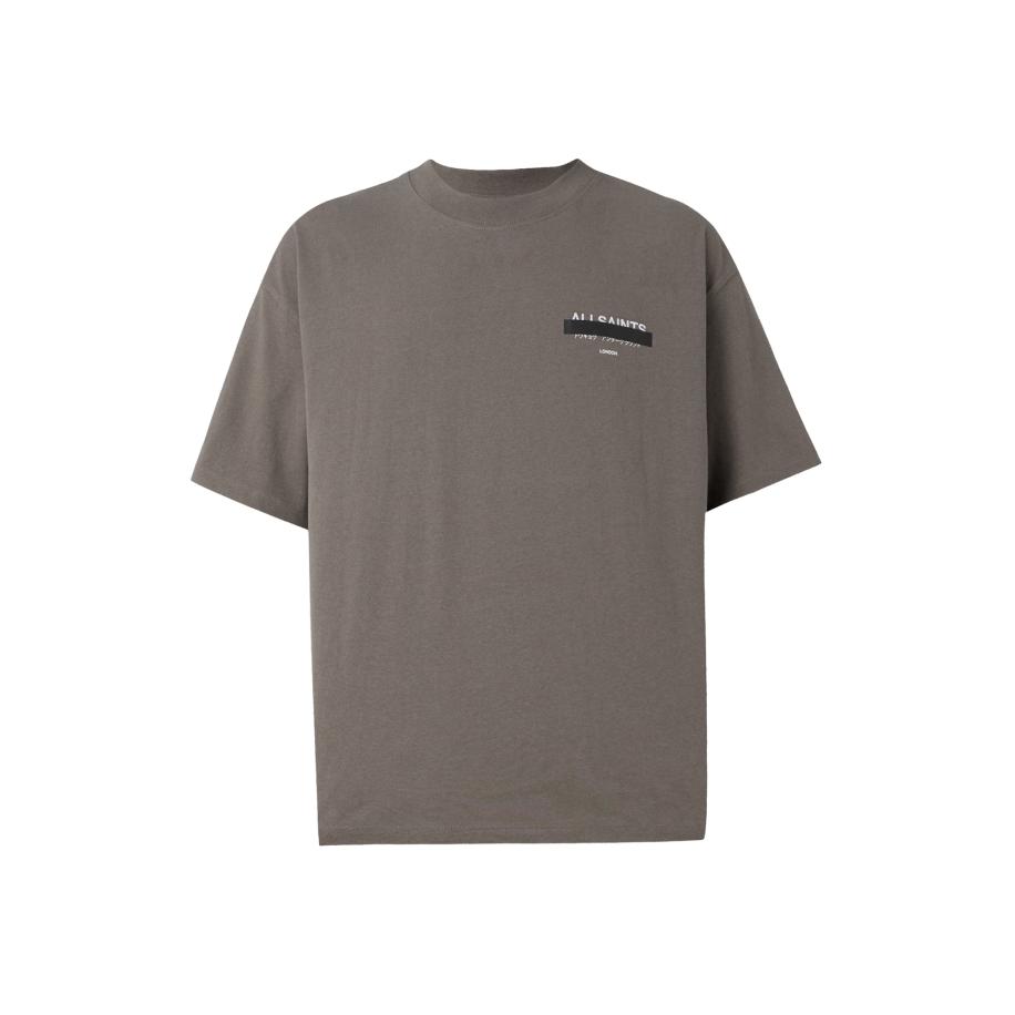 AllSaints AllSaints Shirt REDACT donkergrijs / zwart / wit -