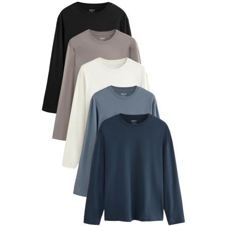 Next Next Shirt donkerbeige / saffier / zwart / wit