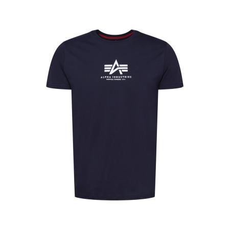 ALPHA INDUSTRIES Shirt navy / wit